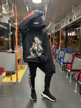 「vetements」｜「アイテム（その他）」を使った、捨てられたシナモンさん（メンズ・165cm）の冬コーディネート