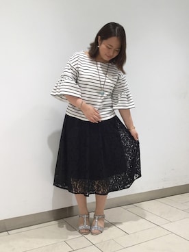 「グリッター」｜ORientalTRaffic キラリナ京王吉祥寺店さん（レディース・160cm）の春コーディネート