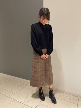 「Lugnoncure（ルノンキュール）のアイテム」を使った、ORientalTRaffic キラリナ京王吉祥寺店さん（レディース・160cm）の冬コーディネート