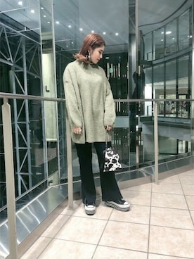 「ベンツ」｜JEANASIS札幌ステラプレイス店STAFFさん（レディース・154cm）の冬コーディネート