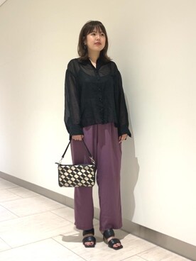 「PAOLA NUTTI  （パオラヌッティ）のアイテム」を使った、林　オデット エ オディール スタッフさん（レディース・156cm）の春コーディネート