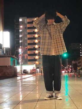 「roundabout（ラウンダバウト）のアイテム」を使った、Shogo.Oさん（メンズ・178cm）の夏コーディネート