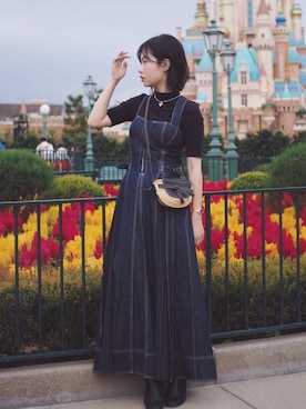 「LOEWE（ロエベ）のアイテム」を使った、JadeWさん（レディース・160cm）の秋コーディネート