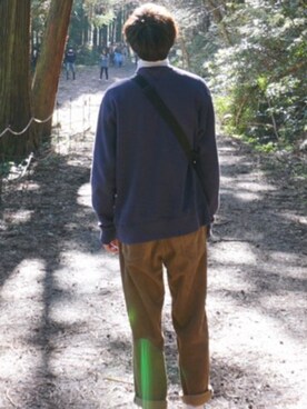 「TOMMY HILFIGER（トミーヒルフィガー）のアイテム（スウェット）」を使った、koさん（メンズ・170cm）の春コーディネート