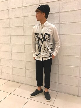 「TATRAS（タトラス）のアイテム（パンツ）」を使った、kaz_32さん（メンズ・168cm）の夏コーディネート