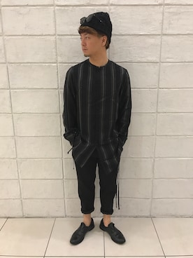 「SOLIDO（ソリード）のアイテム（スラックス）」を使った、kaz_32さん（メンズ・168cm）の夏コーディネート