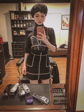 「G2000 （ジートゥサウザンド）のアイテム」を使った、Alessandra Mainaさん（レディース・165cm）の春コーディネート