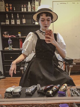 「Vintage mix」｜Alessandra Mainaさん（レディース・165cm）の春コーディネート