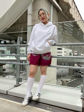 「ARIES（アリーズ）のアイテム（パンツ）」を使った、mihoさん（レディース・160cm）の春コーディネート