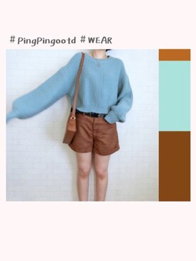 「gracegift（グレースギフト）のアイテム（バッグ）」を使った、PingPingさん（レディース・164cm）の春コーディネート