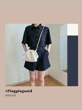 「ONCE UPON A TIME（ワンス　アポン　ア　タイム）のアイテム」を使った、PingPingさん（レディース・164cm）の春コーディネート