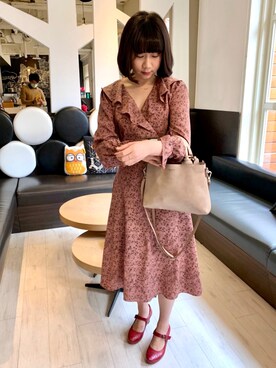 「Roots Canadaのアイテム」を使った、mm5223さん（レディース・157cm）の冬コーディネート