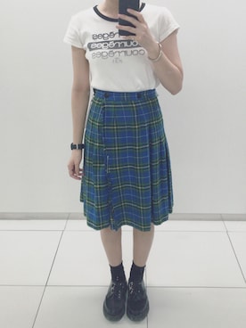 「GEORGE COX（ジョージコックス）のアイテム（その他シューズ）」を使った、konaさん（レディース・158cm）の秋コーディネート