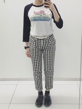 「GEORGE COX（ジョージコックス）のアイテム（その他シューズ）」を使った、konaさん（レディース・158cm）の秋コーディネート