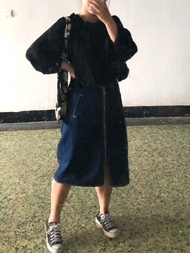 「Lily（リリイ）のアイテム」を使った、乐是什么月さん（レディース・164cm）の夏コーディネート