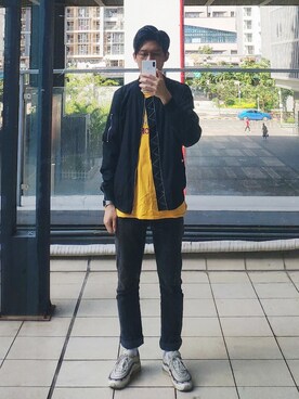 「sofar（ソーファー）のアイテム（ジャケット/アウター）」を使った、周常喜JoKercHOwさん（メンズ・180cm）の冬コーディネート