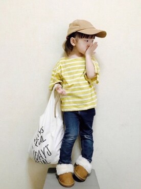 A KEYさん（キッズ・90cm）の秋コーディネート