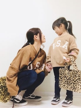 「FUN（ファン）のアイテム」を使った、A KEYさん（キッズ・100cm）の秋コーディネート