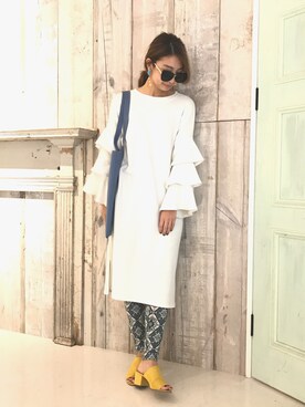 「boujeloud」｜「アイテム（ワンピース/ドレス）」を使った、nutsさん（レディース・164cm）の冬コーディネート