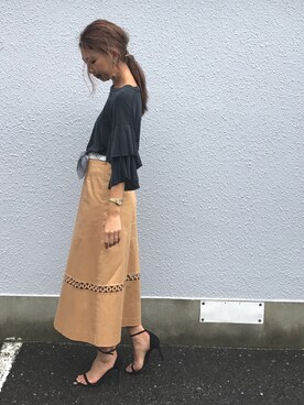 「ELIN（エリン）のアイテム（スカート）」を使った、nutsさん（レディース・164cm）の夏コーディネート