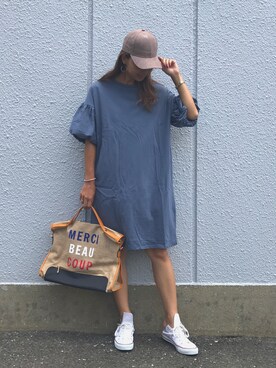 「Bab Bou Jeloud（バブブージュルード）のアイテム（ワンピース）」を使った、nutsさん（レディース・164cm）の夏コーディネート