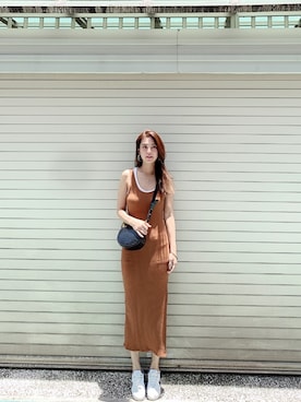 「PULL&BEAR（プルアンドベア）のアイテム（バッグ）」を使った、Yi🌟🌺さん（レディース・164cm）の夏コーディネート