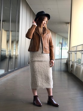 Mizukiさん（レディース・158cm）の冬コーディネート