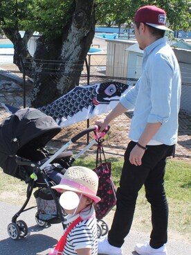 「COMMECAISM  （コムサ イズム）のアイテム」を使った、おんばっくさん（メンズ・171cm）の春コーディネート