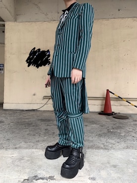 「UNIF（ユニフ）のアイテム（ブーツ）」を使った、りくさん（メンズ・170cm）の春コーディネート