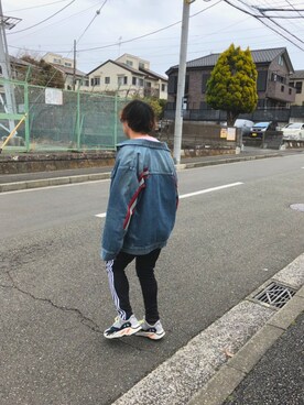 「Gosha Rubchinskiy（ゴーシャラブチンスキー）のアイテム（パンツ）」を使った、ウオムラさん（メンズ・164cm）の冬コーディネート