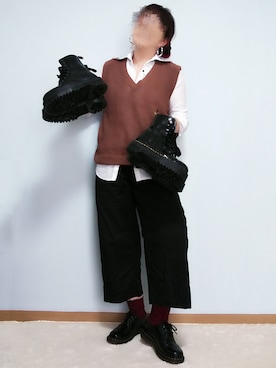 「SLY LANG（スライラング）のアイテム」を使った、kanyapoさん（レディース・168cm）の秋コーディネート