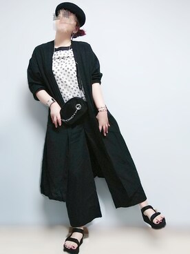 「reca（レカ）のアイテム（ハンチング/ベレー帽）」を使った、kanyapoさん（レディース・168cm）の夏コーディネート