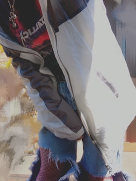 「SUPRA（スープラ）のアイテム（ジャケット/アウター）」を使った、JUrIさん（レディース・163cm）の春コーディネート