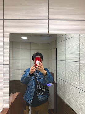 「Lee（リー）のアイテム（ファッション雑貨）」を使った、ちあきさん（メンズ・176cm）の冬コーディネート