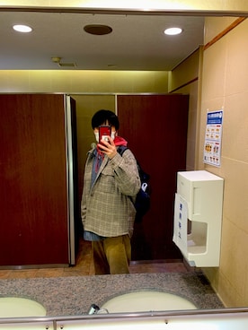 「TIMELY WARNING（タイムリーワーニング）のアイテム（ジャケット/アウター）」を使った、ちあきさん（メンズ・176cm）の春コーディネート