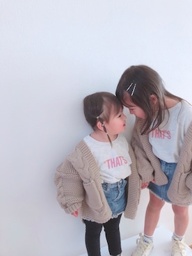 ri_ra‪ ♡゛‬さん（キッズ・100cm）の冬コーディネート