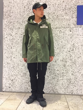 「M-51」｜「アイテム（モッズコート）」を使った、Masaさん（メンズ・172cm）の秋コーディネート