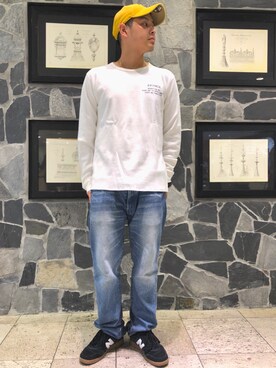 「L/S TEE」｜Masaさん（メンズ・172cm）の夏コーディネート