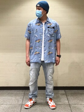 「aloha」｜Masaさん（メンズ・172cm）の夏コーディネート