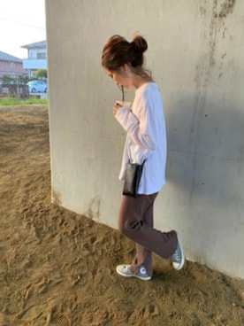 「MOOK.（ムック）のアイテム」を使った、Leei さん（レディース・164cm）の春コーディネート