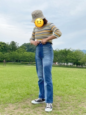 「SWAROVSKI（スワロフスキー）のアイテム（ブレスレット）」を使った、ヒさん（レディース・154cm）の春コーディネート