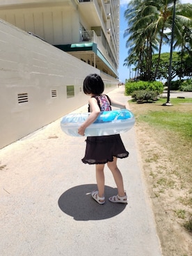 「水着」｜「アイテム（ワンピース/ドレス）」を使った、きょんはむさん（レディース・152cm）の夏コーディネート