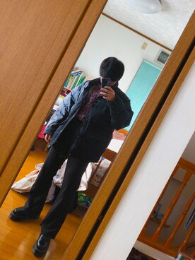 「apres jour（アプレジュール）のアイテム（パンツ）」を使った、daichiさん（メンズ・165cm）の春コーディネート