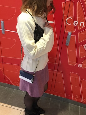 「BLACK BY MOUSSY（ブラックバイマウジー）のアイテム（PC・スマホグッズ/家電）」を使った、M-factoryさん（レディース・165cm）の冬コーディネート