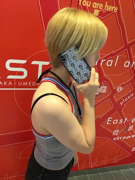 「BLACK BY MOUSSY（ブラックバイマウジー）のアイテム（PC・スマホグッズ/家電）」を使った、M-factoryさん（レディース・165cm）の夏コーディネート
