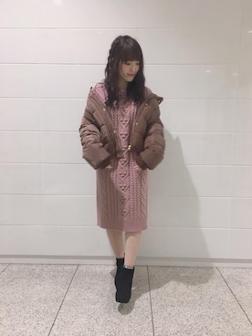 マジェスティックレゴン池袋サンシャインシティ店スタッフさん（レディース・147cm）の冬コーディネート