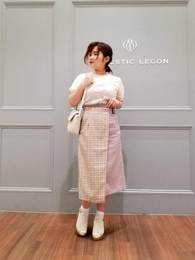 「長く着られる」｜マジェスティックレゴン池袋サンシャインシティ店スタッフさん（レディース・154cm）の春コーディネート