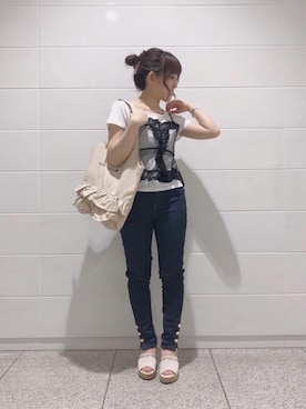 マジェスティックレゴン池袋サンシャインシティ店スタッフさん（レディース・147cm）の夏コーディネート