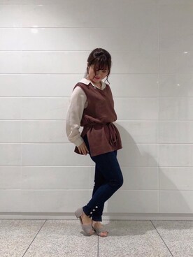 マジェスティックレゴン池袋サンシャインシティ店スタッフさん（レディース・154cm）の秋コーディネート