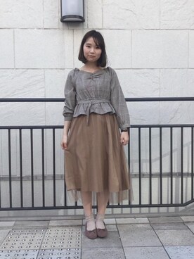 マジェスティックレゴン池袋サンシャインシティ店スタッフさん（レディース・155cm）の秋コーディネート